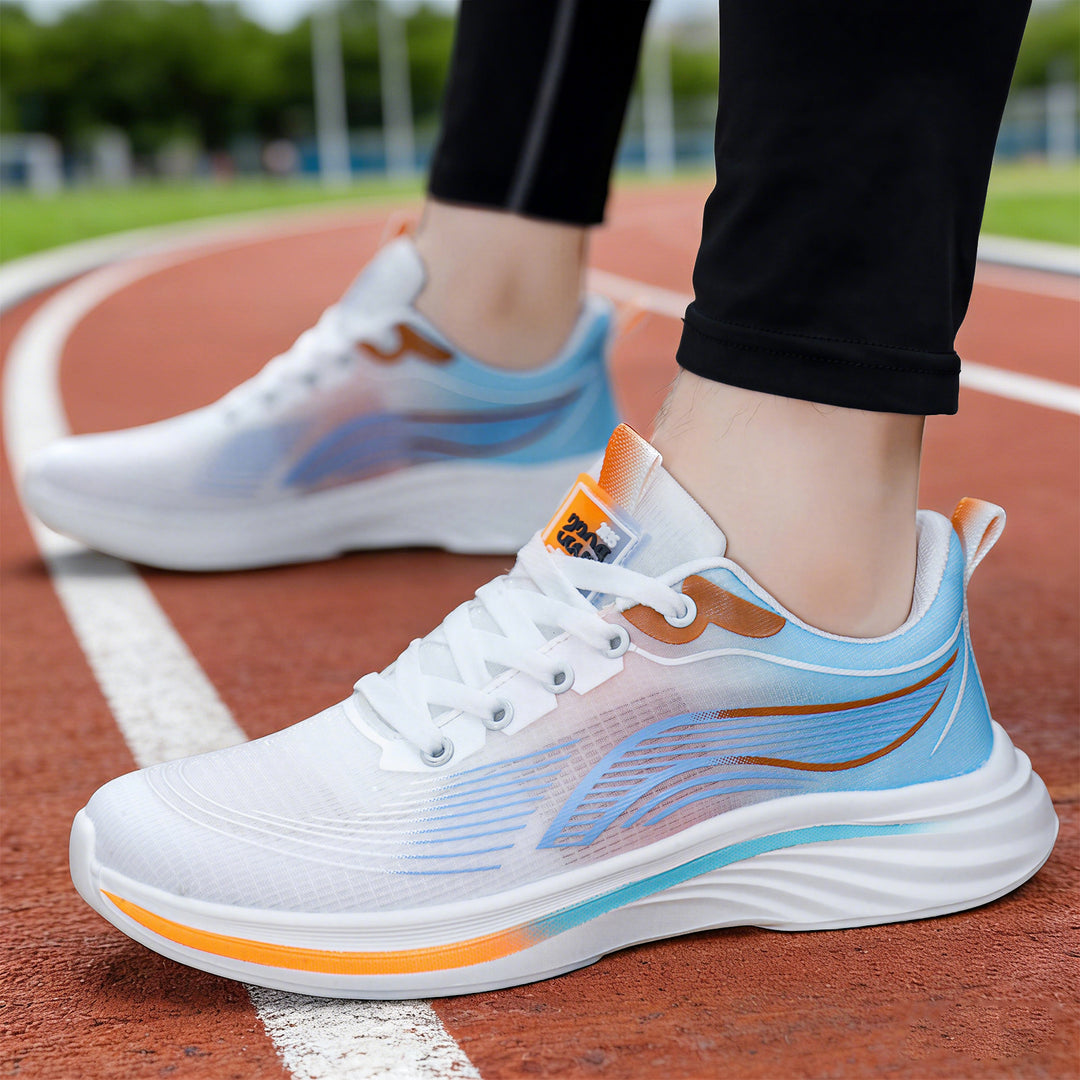 Unisex nan leichtgewichtiger Komfort-Running-Sneaker mit nahtlosem Mesh-Obermaterial, gepolstertem Fersenkragen und stoßabsorbierender Wellen-EVA-Sohle Echo Archiv