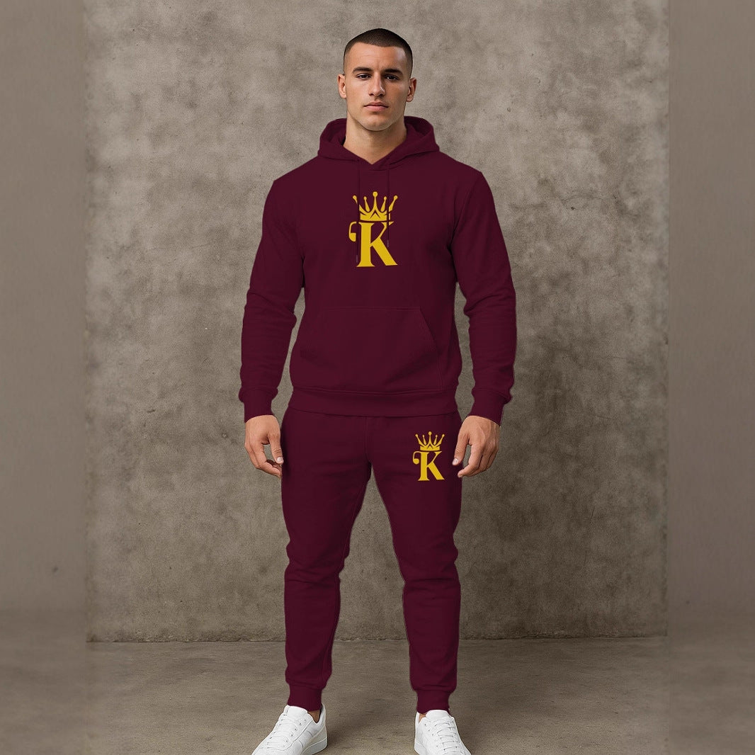 Herren bequemer Hoodie und Jogginghose Set Echoarchiv