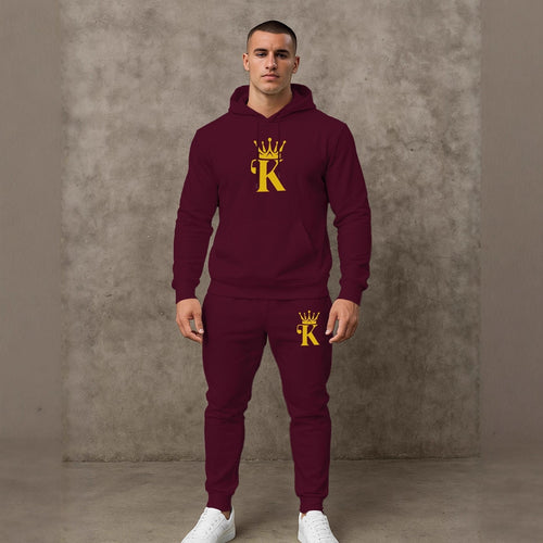 Herren bequemer Hoodie und Jogginghose Set Echoarchiv