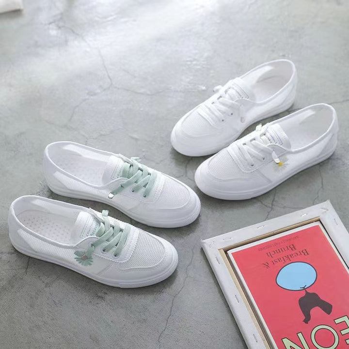 Damen lässige Sneaker mit buntem Blumenmotiv Echo Archiv