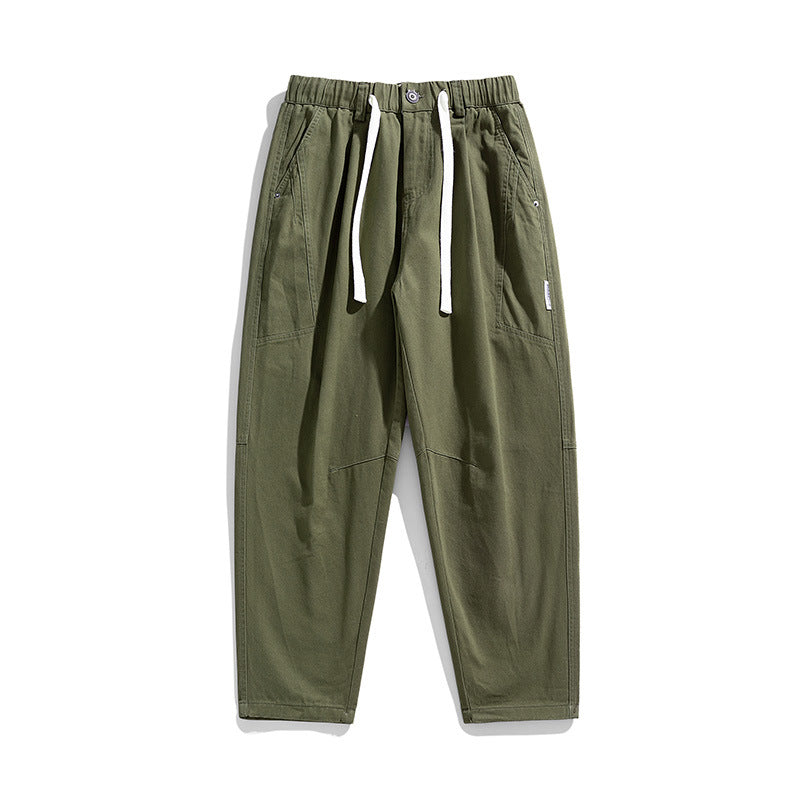Herren Tapered-Canvas-Jogger mit elastischem Tunnelzugbund, Kniepasse und tiefen Utility-Taschen Echo Archiv