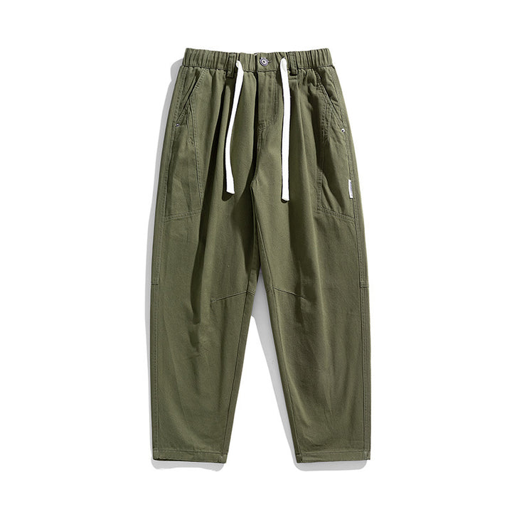 Herren Tapered-Canvas-Jogger mit elastischem Tunnelzugbund, Kniepasse und tiefen Utility-Taschen Echo Archiv