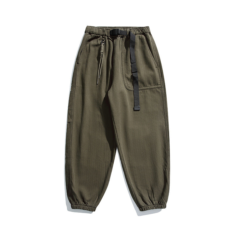 Herren Lockere Cargo-Jogginghose mit elastischem Bund Kordelzug und Utility-Taschen Echo Archiv