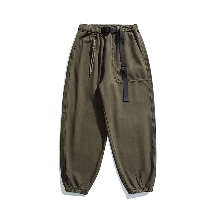 Herren Lockere Cargo-Jogginghose mit elastischem Bund Kordelzug und Utility-Taschen Echo Archiv