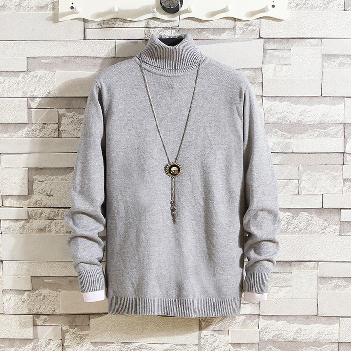 Herren Rollkragenpullover aus hochwertigem Strickmaterial Echoarchiv