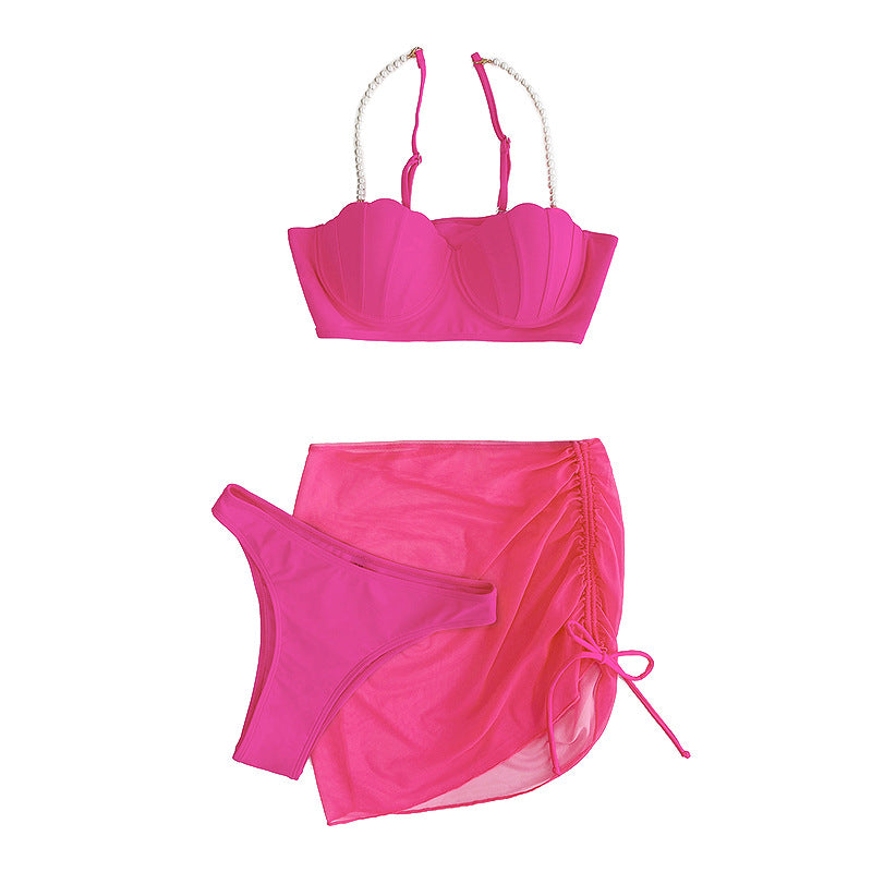 Damen Bikini-Set mit elegantem Bustier und modischem Rock Echo Archiv