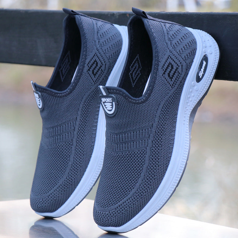 Damen Slip-On Sneakers mit atmungsaktiver Struktur und bequemem Fußbett Echo Archiv