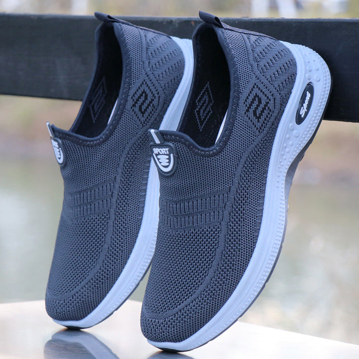 Damen Slip-On Sneakers mit atmungsaktiver Struktur und bequemem Fußbett Echo Archiv