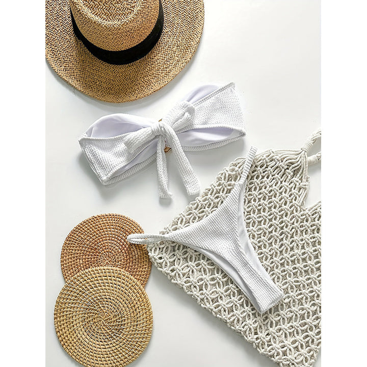Damen Premium Bikini-Set mit Struktur und Goldverzierung Echo Archiv