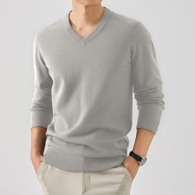 Herren modischer V-Ausschnitt Pullover Echoarchiv