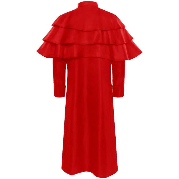 Damen nan eleganter Maxicape-Mantel mit gestuften Schultercapes und Stehkragen Echo Archiv