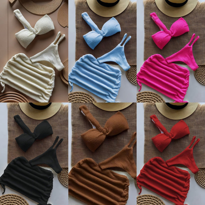 Damen Bandeau-Bikini-Set mit Raffungen Echo Archiv