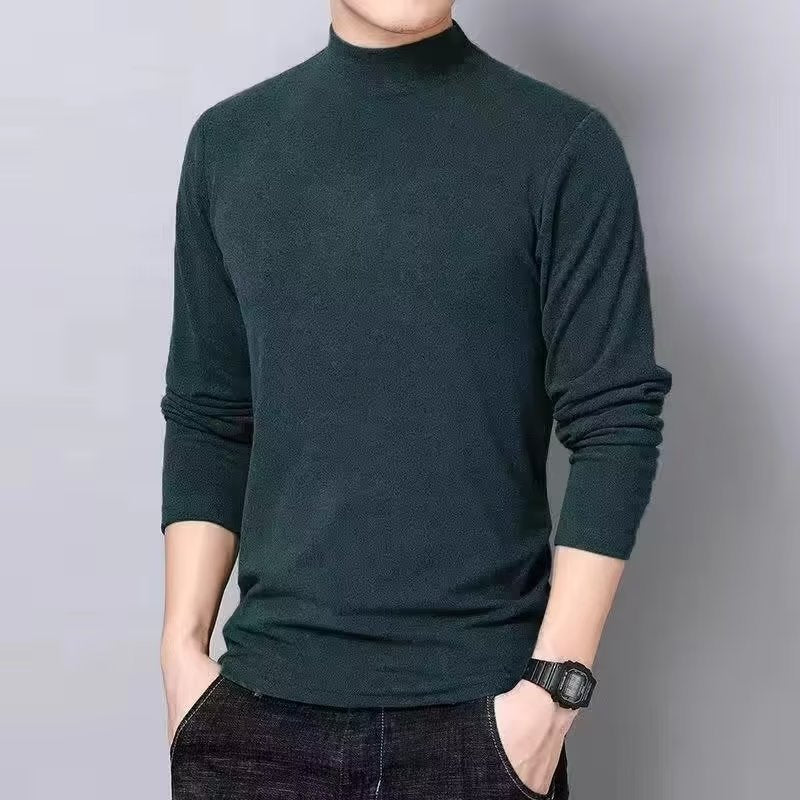 Herren Hochwertiges Langarmshirt mit Rollkragen Echoarchiv