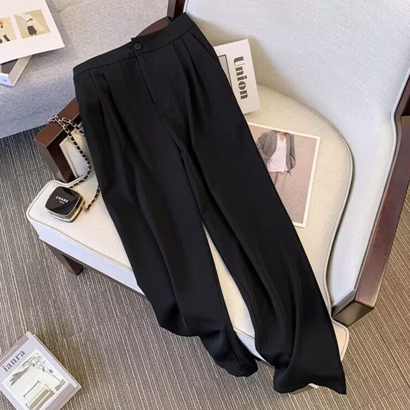 Damen Elegante und weite High-Waist-Hose Echo Archiv