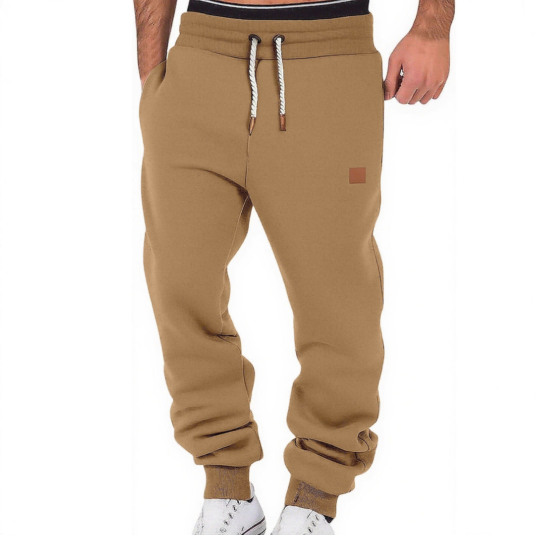 Herren Relax-Fit Fleece-Jogginghose mit Bündchen und Kordelzug Echoarchiv