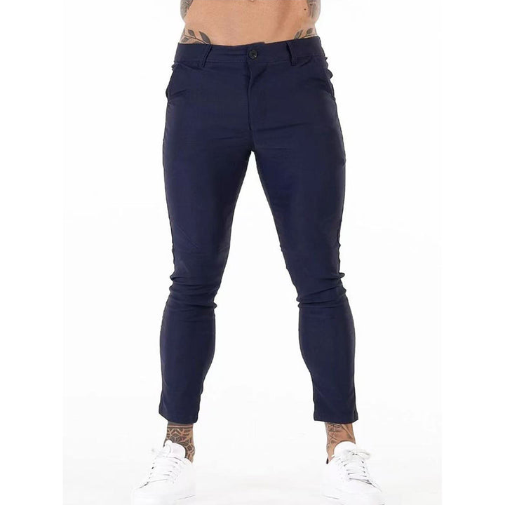Herren Modische und bequeme Slim-Fit Hose mit elastischem Bund und funktionalen Taschen Echoarchiv