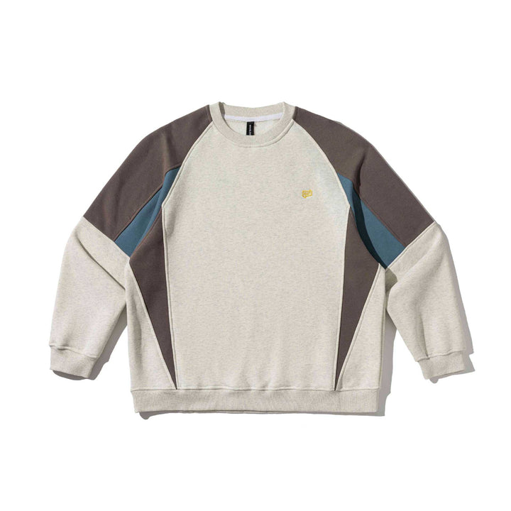 Unisex Colorblock-Sweatshirt mit Raglanärmeln und strukturierter Ziernaht Echoarchiv