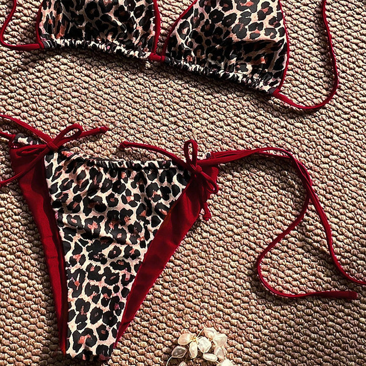 Damen Triangel-Bikini-Set mit verstellbaren Bändern und tierisch inspiriertem Design Echo Archiv
