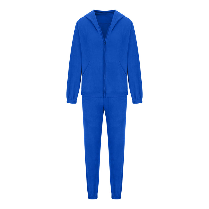 Damen oversized Hoodie mit Kängurutasche und Cargo-Jogginghose Set – Auréline