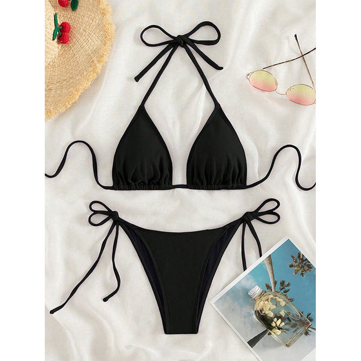 Damen Triangel-Bikini mit verstellbaren Trägern und SeitenbindEchoarchivändern Echoarchiv