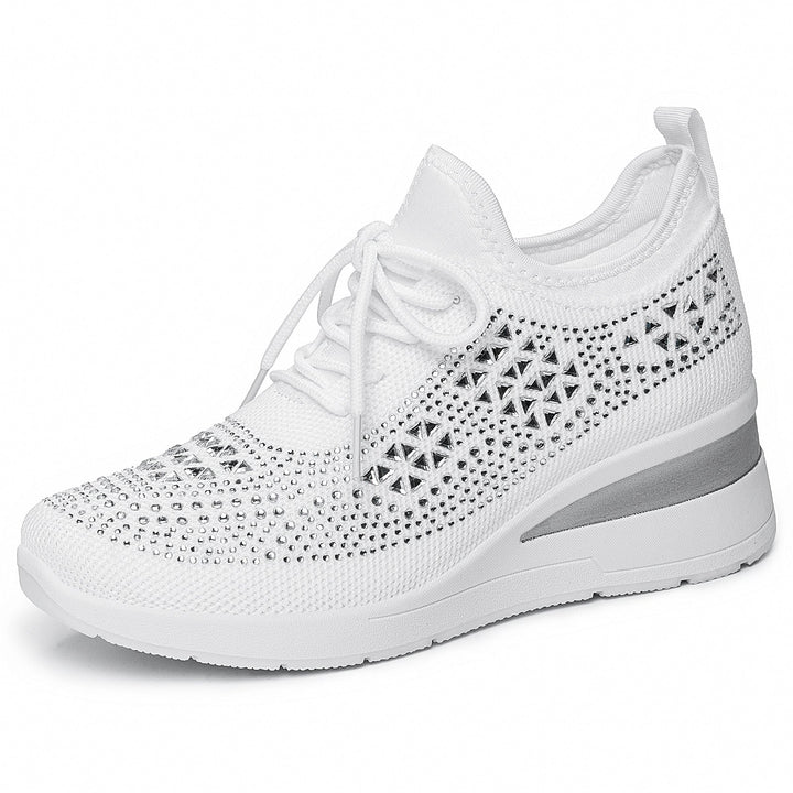 Damen Sportliche Sneakers mit Strass-Applikationen und atmungsaktivem Obermaterial Echo Archiv
