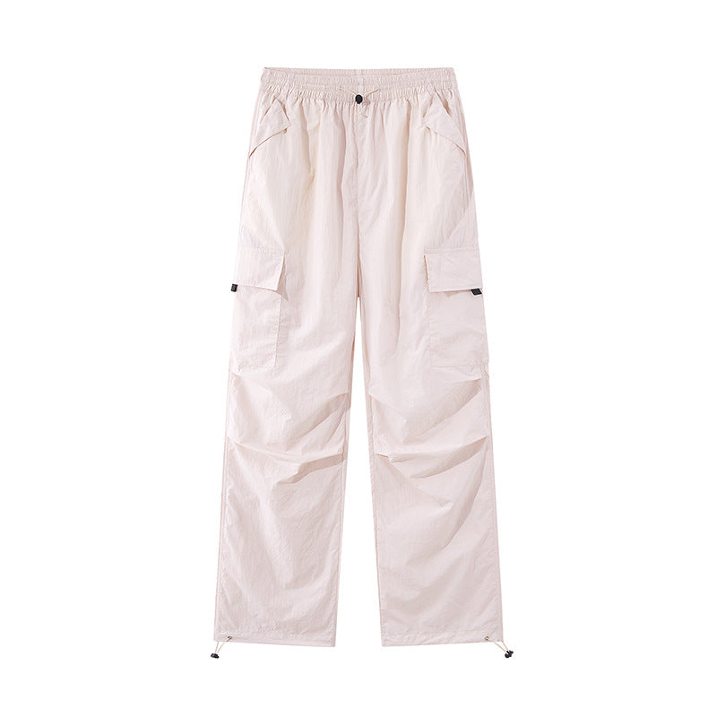 Unisex Leichte technische Cargo-Hose mit Kordelzug und verstellbarem Saum Echoarchiv