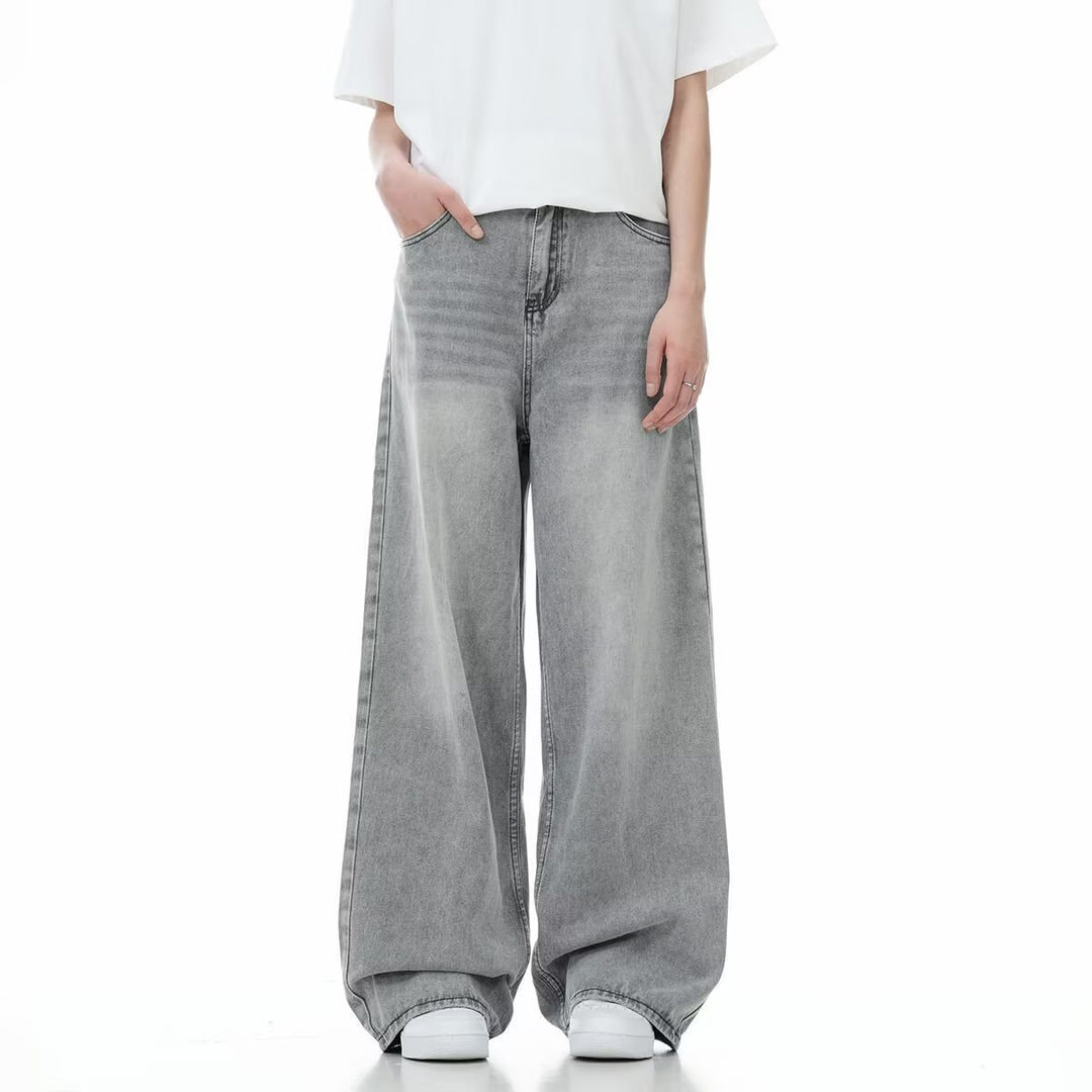 Damen Weitgeschnittene Jeans mit hohen Taillenbund Echo Archiv