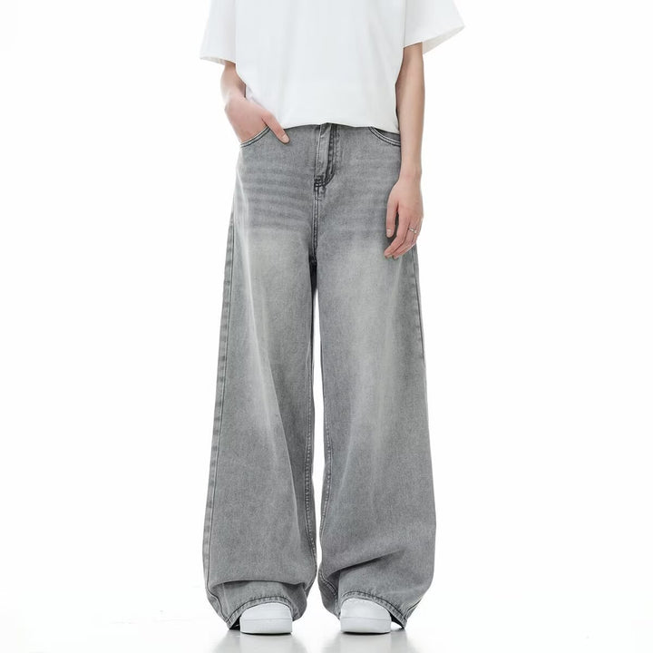 Damen Weitgeschnittene Jeans mit hohen Taillenbund Echo Archiv