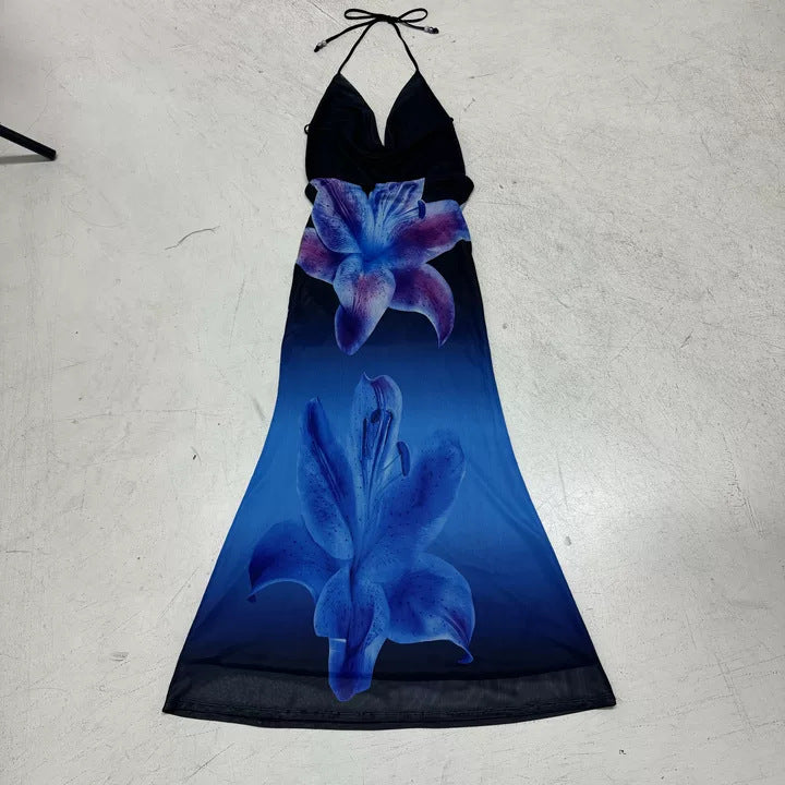 Damen Sommerliches Maxikleid mit aufregenden Blumenmotiven Echo Archiv