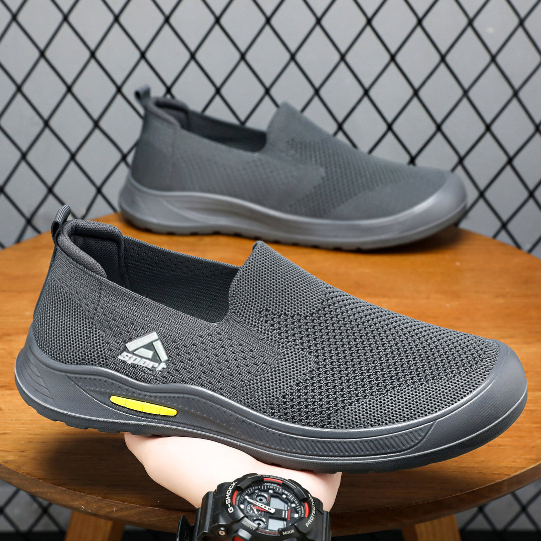 Herren nan atmungsaktiver Strick-Slip-On Alltagssneaker mit elastischem Einstieg, gepolsterter Innensohle und griffiger Leichtprofilsohle Echo Archiv