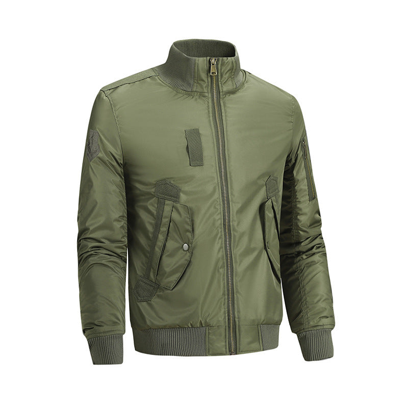 Herren Modische Bomberjacke mit Utility-Taschen Echo Archiv