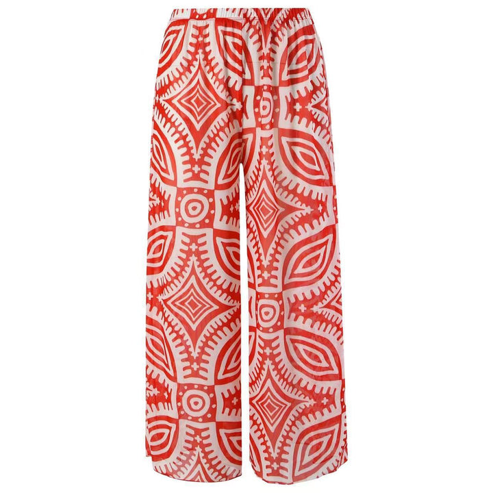Damen Einteiler Badeanzug mit asymmetrischem Schnitt und eleganter Palazzo-Hose Echo Archiv