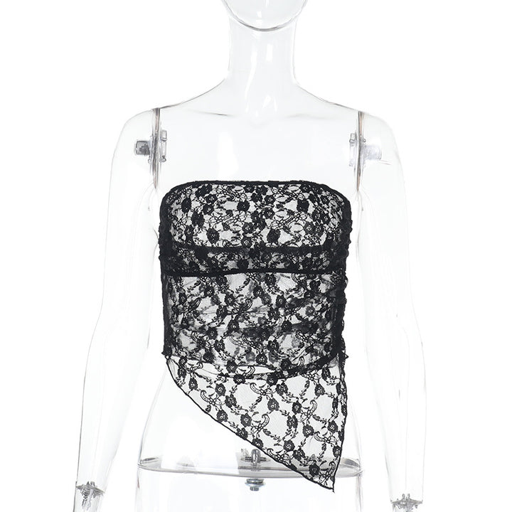 Damen Spitzen-Bustier mit asymmetrischem Saum Echo Archiv