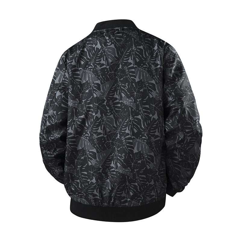 Herren Stylische Bomberjacke mit floralem Muster Echo Archiv