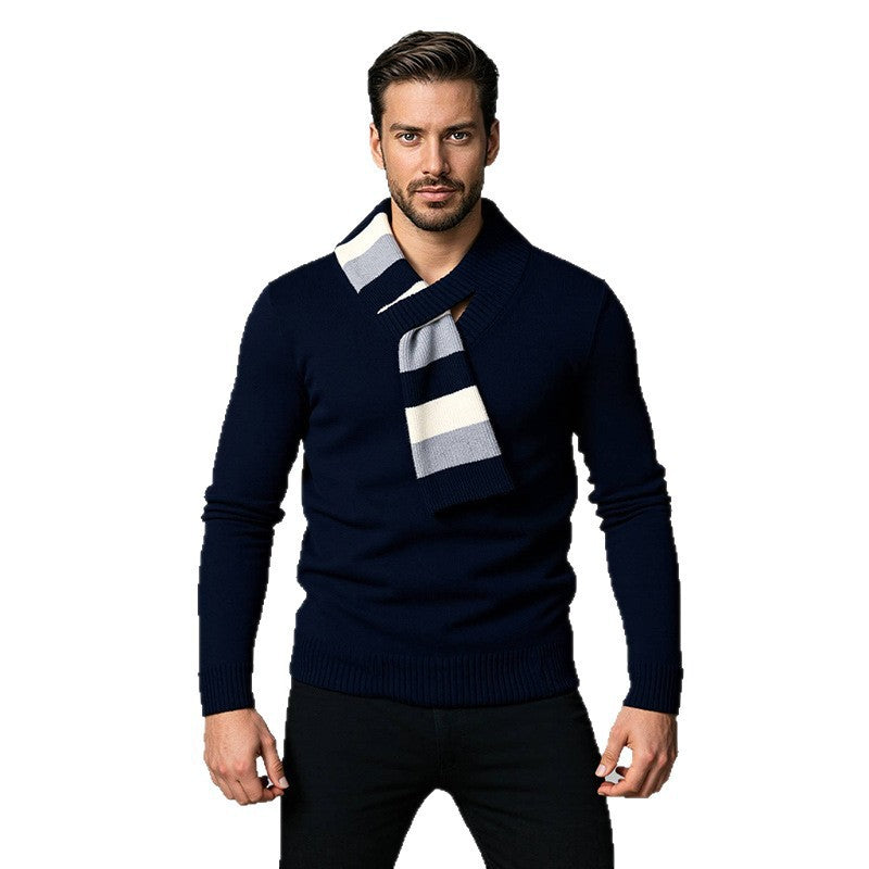 Herren Pullover mit stylischem V-Ausschnitt und gemütlicher Passform Echoarchiv