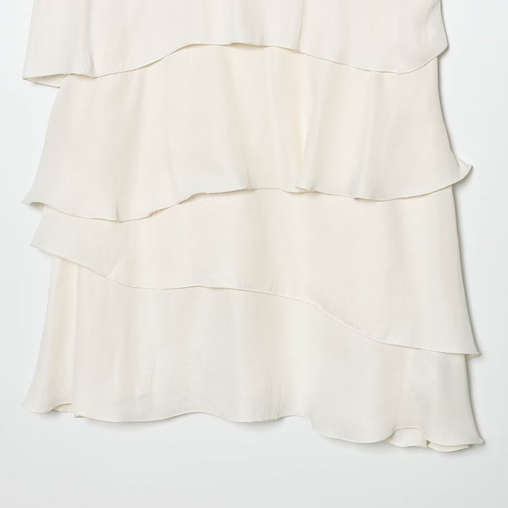 Damen Midi-Kleid mit schwingendem Volant und elegantem Bindegürtel Echo Archiv