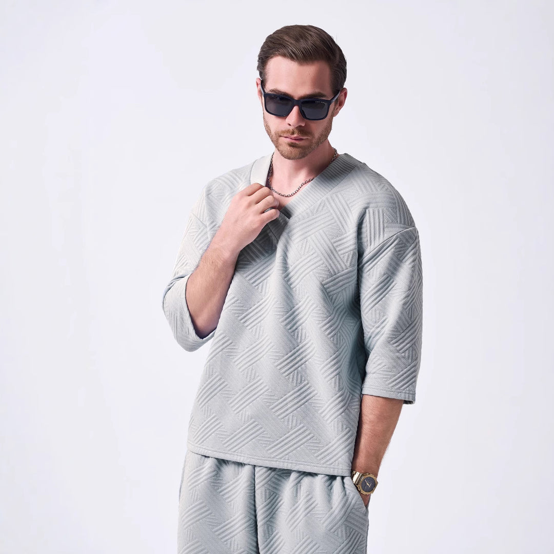 Herren Lässiges Oversized T-Shirt Echoarchiv