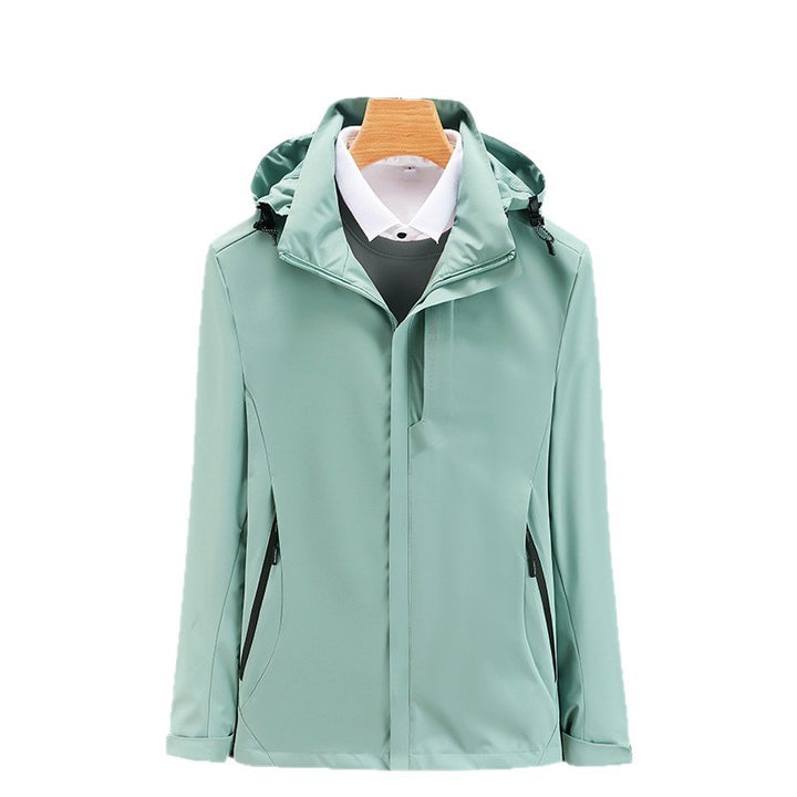 Herren Funktionale Wind- und Wetterjacke Echo Archiv