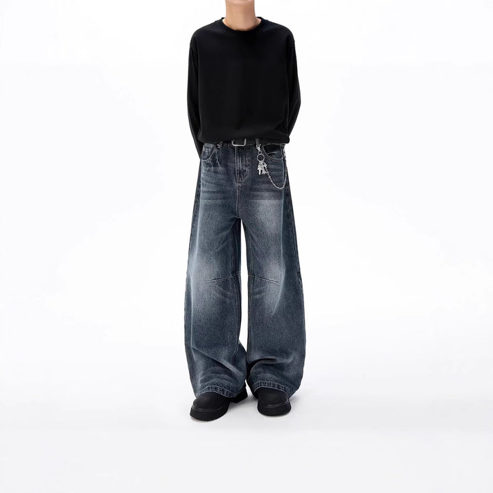 Unisex Trendige Weitgeschnittene Jeans Echoarchiv