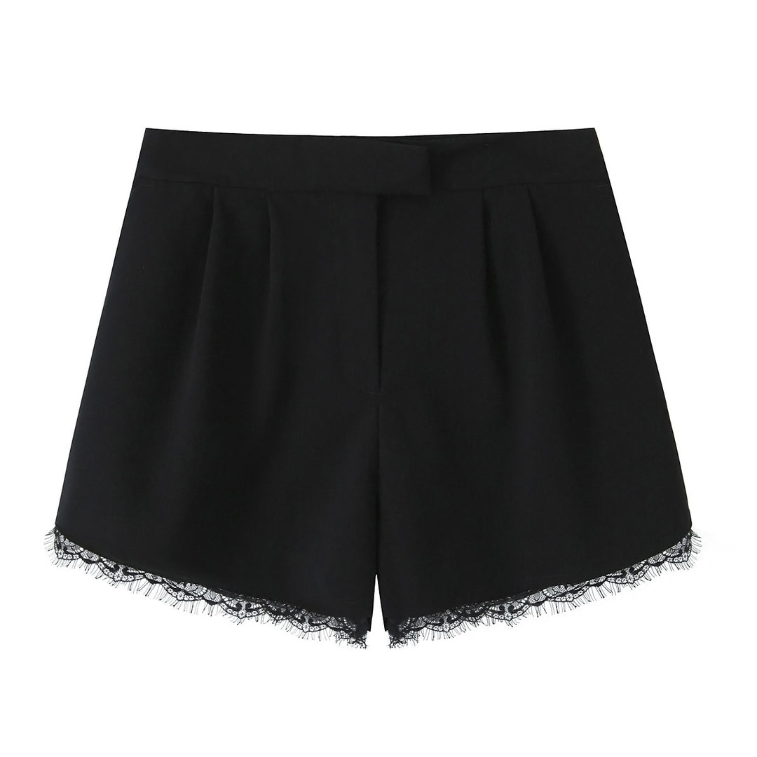 Damen Kurzblazer mit Spitzenbesatz und taillierter Cropped-Silhouette Echo Archiv