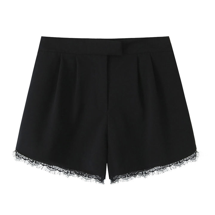 Damen Kurzblazer mit Spitzenbesatz und taillierter Cropped-Silhouette Echo Archiv