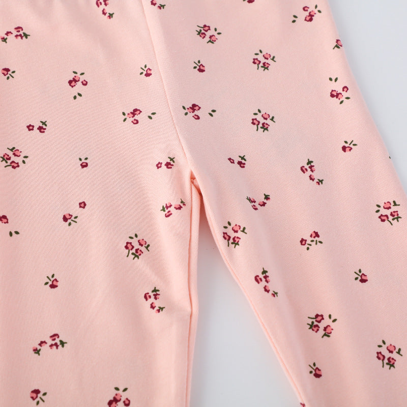 Mädchen Leggings mit zarten Blumenmustern Echo Archiv