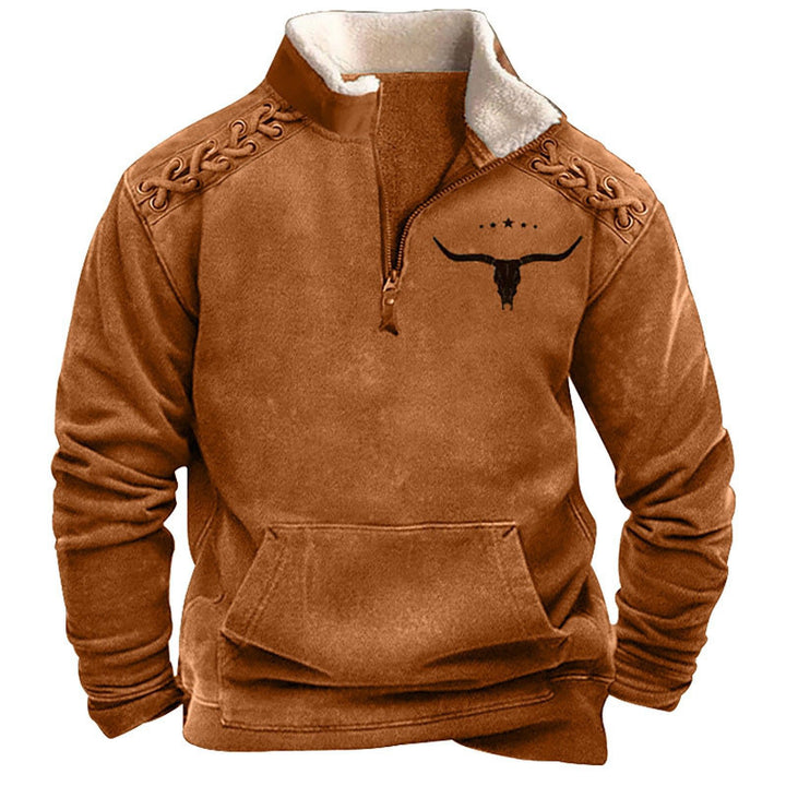 Herren Modischer Hoodie mit Kapuze und maritimem Druck Echoarchiv