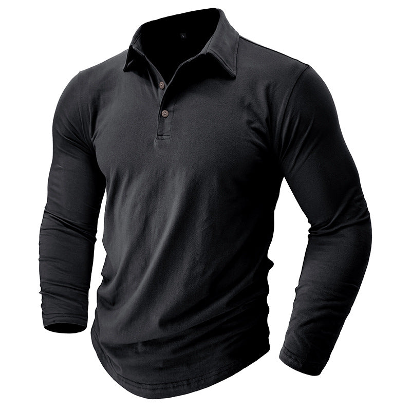 Herren Langarm Poloshirt mit hochwertiger Baumwolle und elegantem Schnitt Echoarchiv