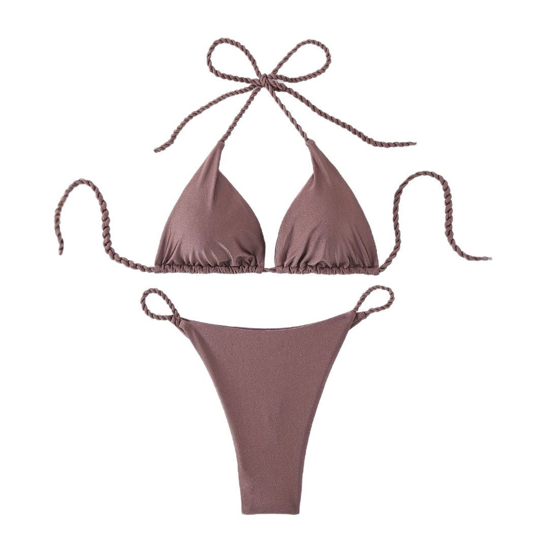 Damen Triangel-Bikini mit geflochtenen Trägern Echo Archiv