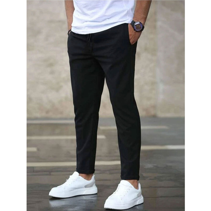 Herren lässige Freizeithose mit elastischem Bund und praktischen Taschen Echoarchiv