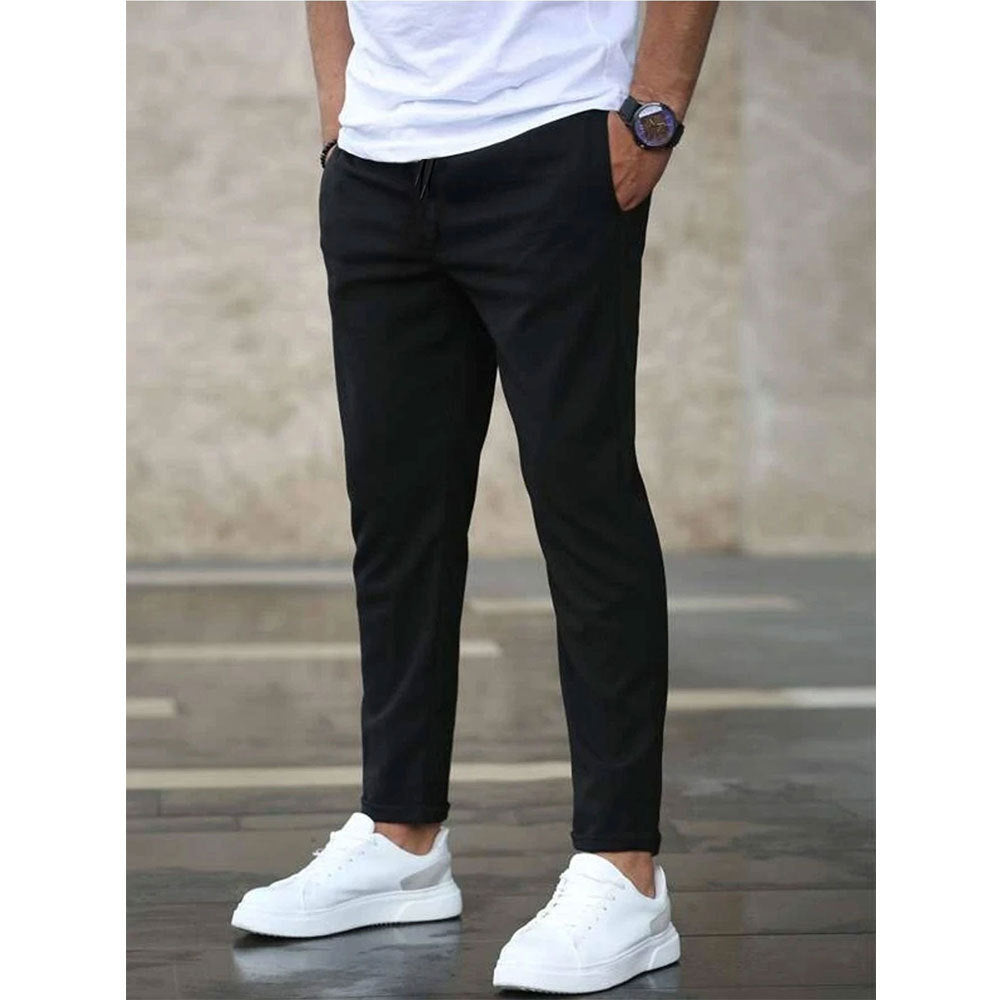 Herren lässige Chino-Hose mit elastischem Bund Echoarchiv