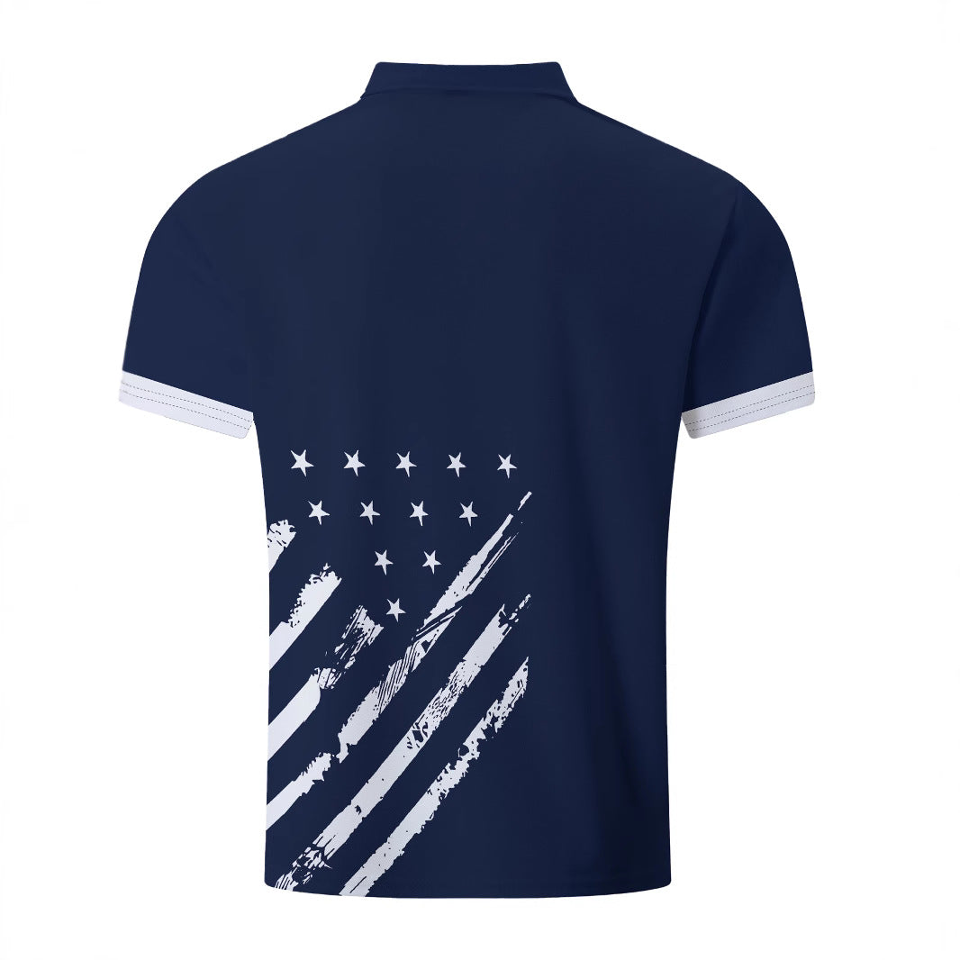 Herren Poloshirt mit stylischem Grafikdesign Echoarchiv