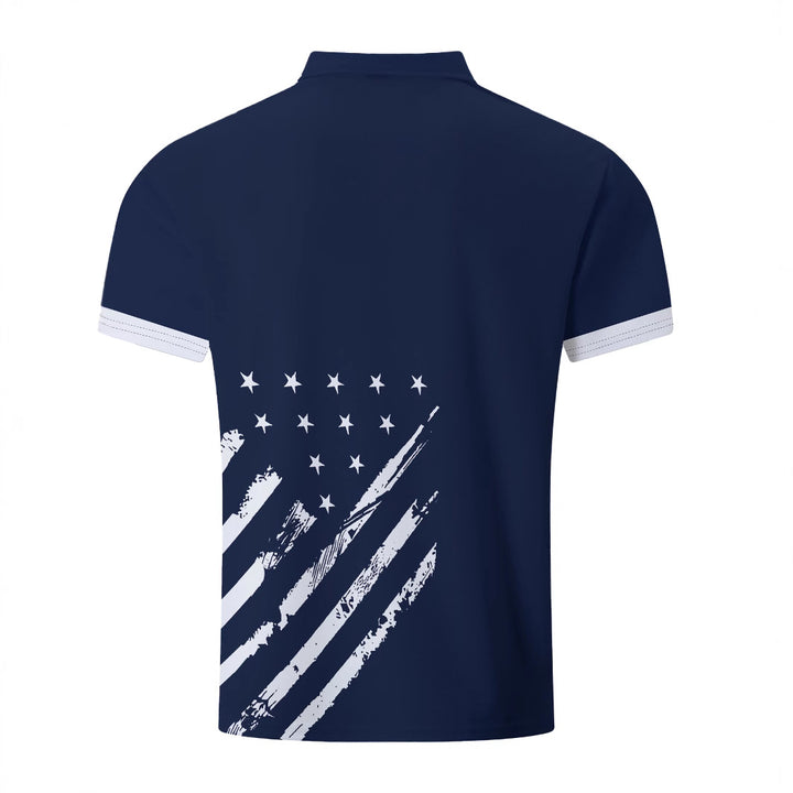 Herren Poloshirt mit stylischem Grafikdesign Echoarchiv