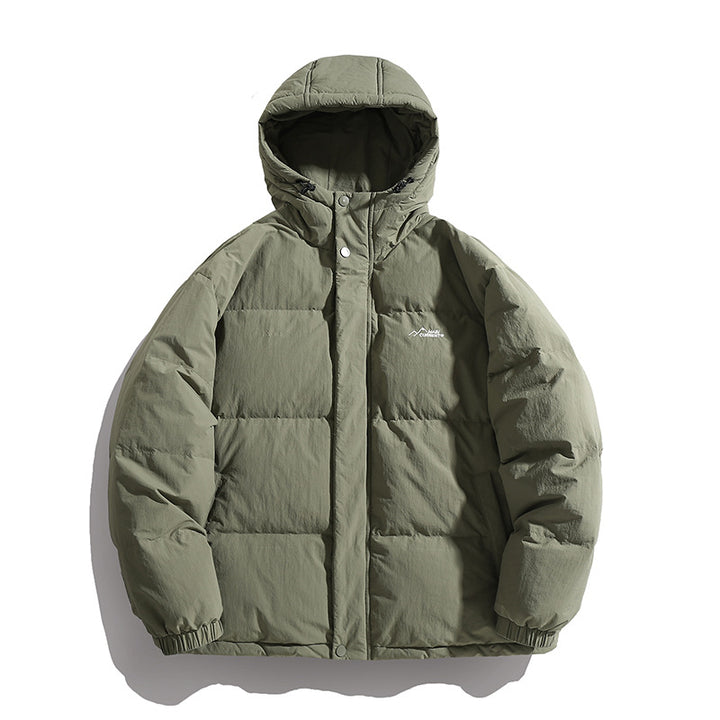 Unisex Wattierte Kapuzensteppjacke im Boxy Schnitt mit Thermofüllung und winddichter Hülle Echo Archiv